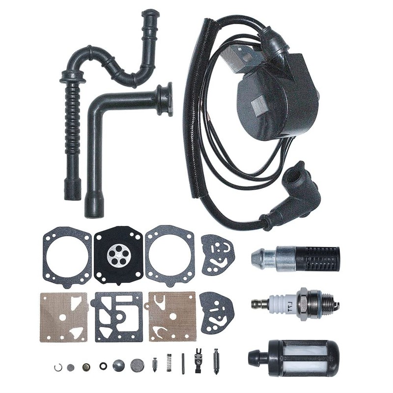 Gubeter Ignition Coil Spark Plug Set for Stihl Ms290 024