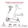 4 Pcs Heavy Duty Soft Close Lid Support Hinges -