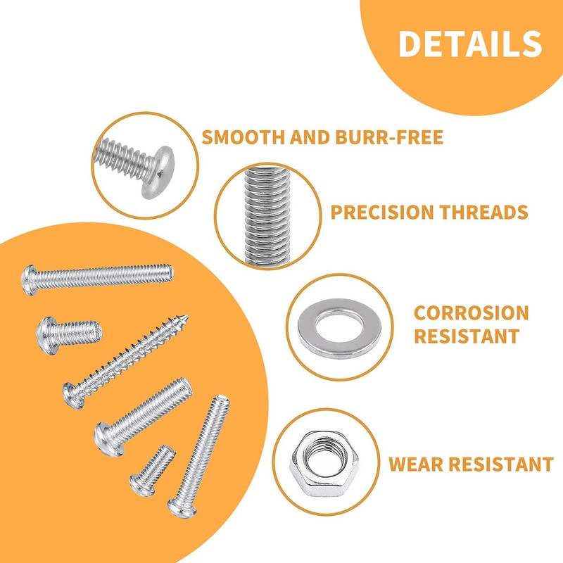 wugongshan 550 Pcs Screws Bolts and Nuts Assortment Kit, Metric