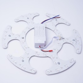 KPIBEST Bluetooth Ceiling Fan Light Kit, 36W with 7 Color Changes Led Panel Lights Smart Led Driver Bluetooth Function Replacement ONLY 42" Ceiling Fan with Light