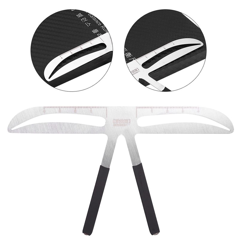 1 Piece Eyebrow Ruler, Professional Eyebrow Measure Balance Extension Ruler