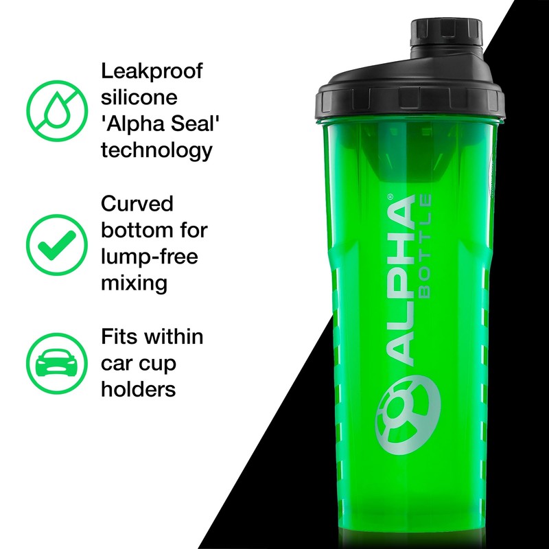 Alpha Designs | 2 Litre Water Bottle (2400ml) + Protein