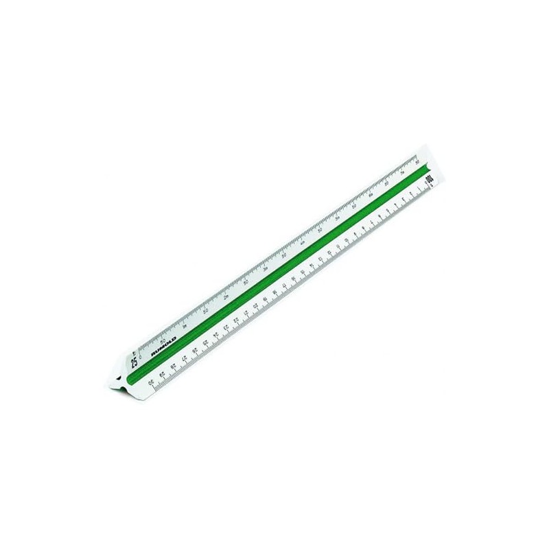 Rumold 150/150KE/DIN/30 Triangular Architect's Scale 30 cm Engineer DIN Plastic