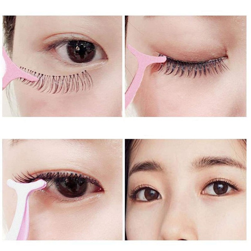 2 PCS False Eyelash Extension Tweezers Eyelshes Applicator Tool Stainless