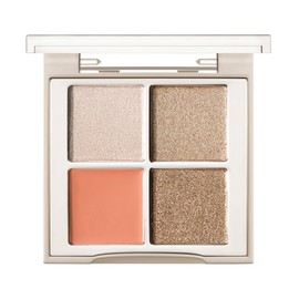 INTO U Multi Palette Eyeshadow 4 Color Palette Shiny Glitter Pearl (CN01 Champagne Night)