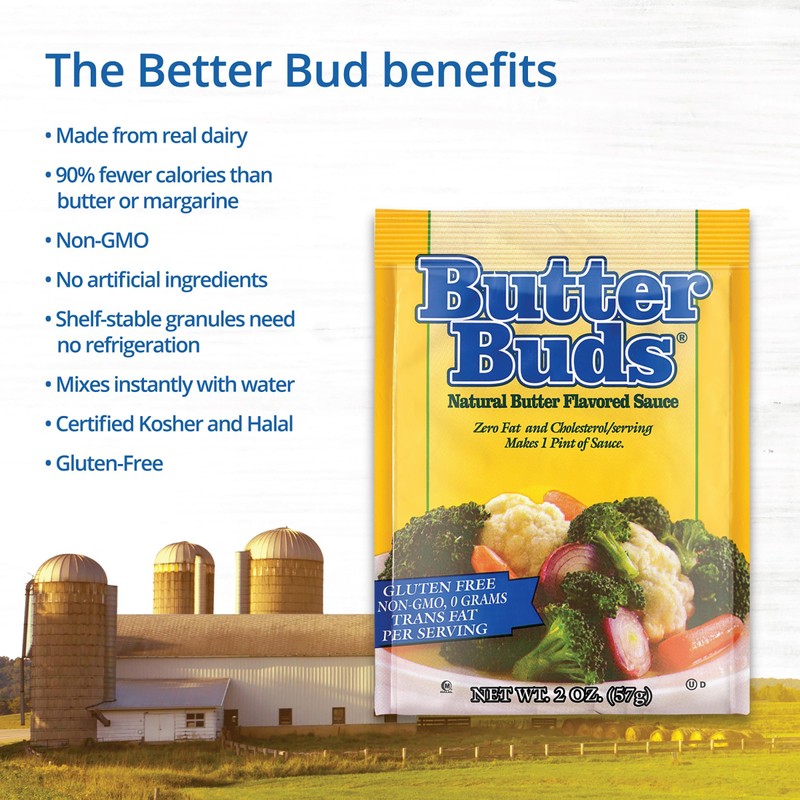 Butter Buds Sauce Mix, 2 Oz (5-Pack) – Non-GMO, Gluten-Free