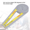 Walfront Miter Saw Protractor Portable 360 Degree Plastic Pusher Angle