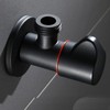 DOITOOL 2PCS Copper Bathroom Angle Stop Valve Water Shut Off
