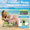 Homcosan Portable Low Folding Beach Chair - Lightweight Camping Chair