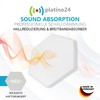 platino24 3D Sound Absorber Set, Hexagons Made From Basotect G+,