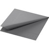 Duni Cocktail Napkins 3-Ply Cellulose Plain Granite Grey 24 x