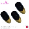 Bling Stilett False Nail Acrylic Gold Medium Tips UK