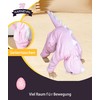 Seawhisper Children’s Dinosaur Costume, Girls’ Pink Jumpsuit, Carnival Costume, Fancy