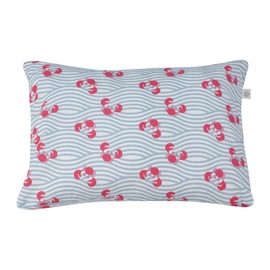 JYOKO Kids Kissen für Kleinkinder, Kissen mit waschbarem Bezug, Bezug aus 100% Baumwolle, 32 x 20 cm (Crabby, Wenig)