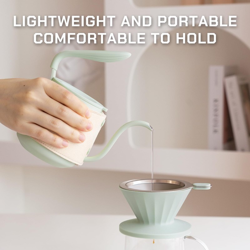 Pour Over Coffee Maker Set, Pour Over Kettle, Coffee Dripper,