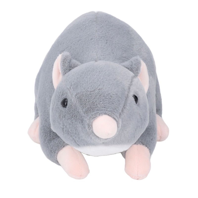 Plush Mouse Toy Funny High Simulation Gray Stuffed Mouse Animal
