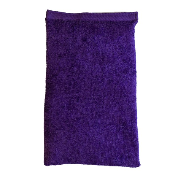 Microwavable Heating Bag, Rice Filled, Plush Cotton Cover, Natural, No Scents Added, Handcrafted in The USA, Back, Neck Pain, Arthritis, Cramps (Purple)