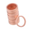 A ABSOPRO 16mm x 20mm x 2mm Copper Flat Washer