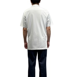 Fork [Right Hip Pocket/Inner Pen Holder] Men's Short Sleeve Casey 1010CR-1 White M