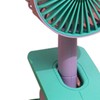 Mini Clip On Fan ABS Foldable USB Rechargeable Noiseless Small