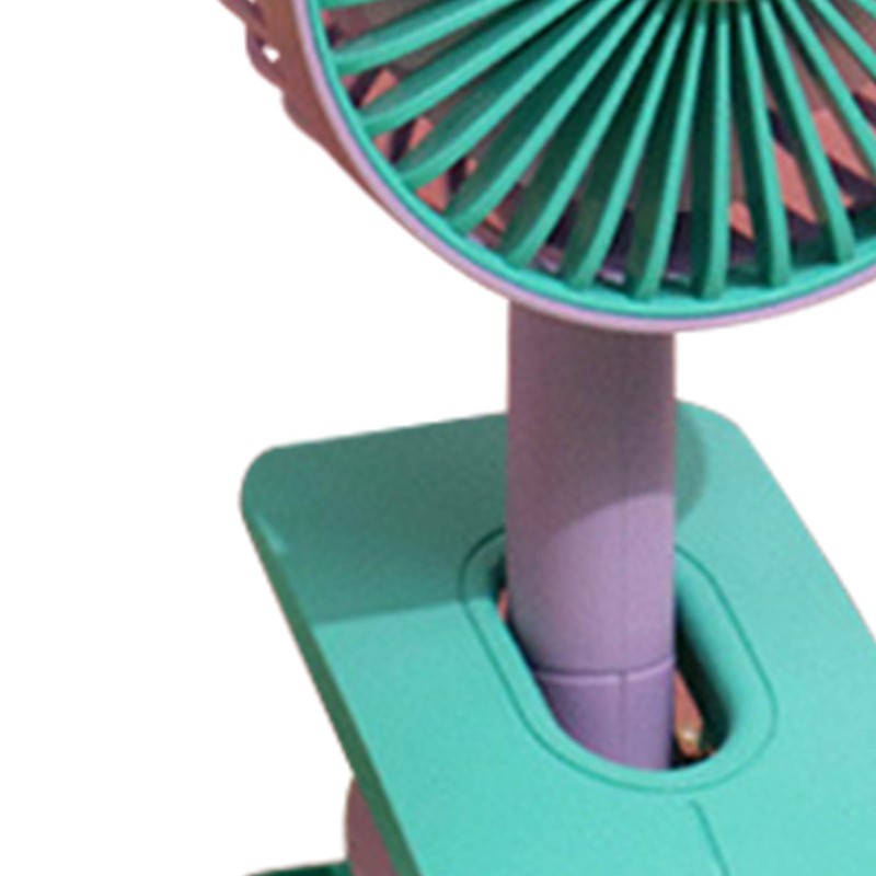 Mini Clip On Fan ABS Foldable USB Rechargeable Noiseless Small