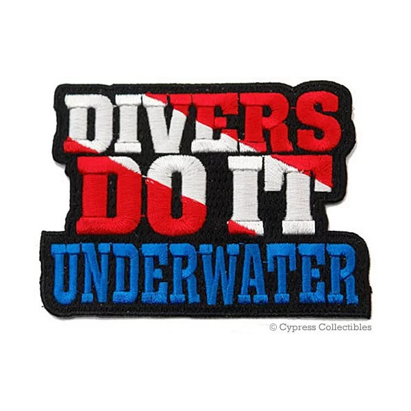 Cypress Collectibles Inc. DIVERS DO IT UNDERWATER iron-on DIVE PATCH