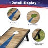 Cornhole Board Set Outdoor Game-Includes 2 Wood Boards 4x2 Feet,