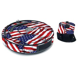 MightySkins Skin for iRobot Roomba 675 Max Coverage - Patriot | Protective, Durable, and Unique Vinyl Decal wrap Cover | Easy to Apply, Remove, and Change Styles | Made in The USA