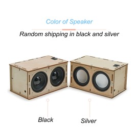 DIY Speaker Kit Beautiful Sound Quality Stereo Surround Composite Wood with Complete Accessories for Pupil