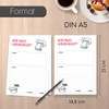 younikat Two Recipe Pads, 50 DIN A5 Recipe Sheets, My
