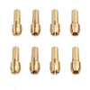 Brass Collet Set - Luo ke 8 Pieces Brass Collet Brass Chuck Fits Rotary Tools Including 4 Size (1/1.6/2.3/3.2) mm