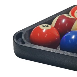 BALIKEN Triangle 8 Ball and 9 Ball Rack for Pool Table, Suited for 2-1/4" Pool Balls, Billiard Racks Pool Table Accessories (Triangle/Plastic, Black)