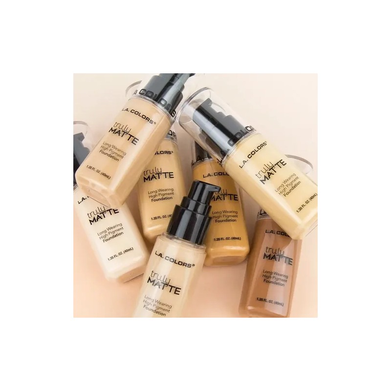 Base De Maquillaje Liquido Truly Matte La Colors 40ml