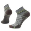 Smartwool Men's Hike Light Cushion Pattern Ankle Socks, Ash-charcoal, X-Large