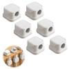 wilcractk Magnetischer Kabelhalter – selbstklebender Kabelclip Organizer in Weiß, 6er