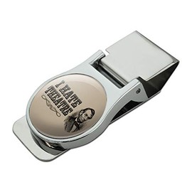 GRAPHICS & MORE I Hate Theatre Abe Lincoln Satin Chrome Plated Metal Money Clip