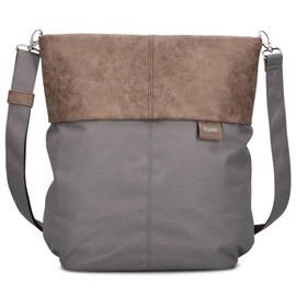 Zwei Olli OT12 Women's Shoulder Bag 7 Litre Durable & Water Resistant Shoulder Bag, High Quality, Key Ring, Additional Shoulder Strap, Secret Compartment, Rock