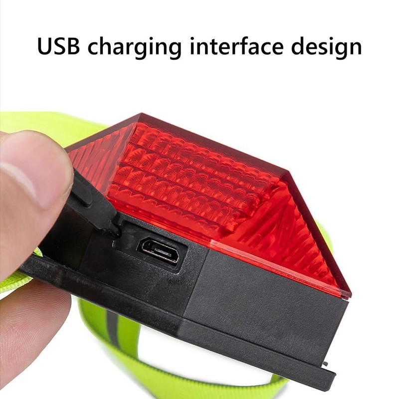 Chest Running Light LED Rechargeable Chest Light Back Warning Light