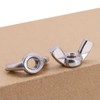M6-1.0 (25 pcs) Stainless Steel Wing Nuts, 304 Stainless Steel