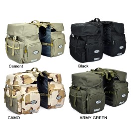 Unbranded NEW Bicycle Commuter Double Pannier Rear Rack Bag 50L - Camo