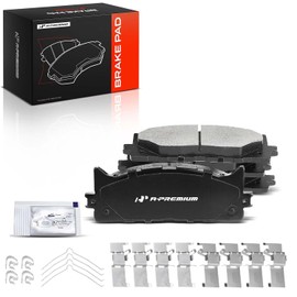 A-Premium Juego de pastillas de freno de disco de cerámica delanteras compatibles con modelos selectos de Toyota y Lexus - Camry 2007-2017, Avalon 2008-2018, ES350 2007-2018, ES300h 2013-2018, con