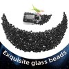 RUOJAS 20 Pounds Onyx Black Fire Glass Beads 3/4 Inch