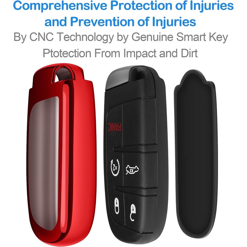 Z.MYUKI Compass Key Case with Key Fob for Jeep Compass