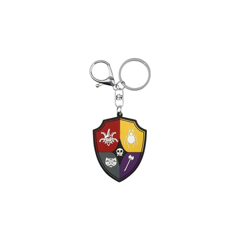 Wednesday Crest Keyring, Multi-Colour, multicoloured, Crest Brand Keyring