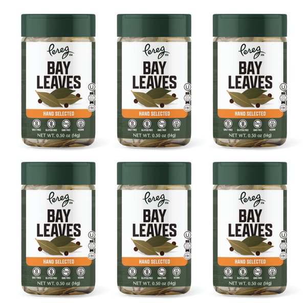 Pereg Dried Whole Bay Leaves - (0.5 Oz x 6