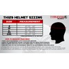 Typhoon Adult Full Face Motorcycle Helmet w/Drop Down Sun Shield