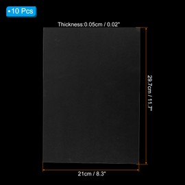 PATIKIL 20 Mil Clear PVC Binding Covers, 10 Pcs Front View Protector Un-Punched A4 Letter Size for Presentation, Report, Paper, Business Office Supply Document, Transparent