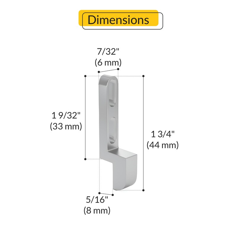 Brixwell 12-212-XCP2 5/16 in. Patio Door Strike Keeper Zinc -