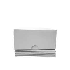 A Little Extra Co 6 Pack - White Top & Bottom Boxes - 7"x7"x3.25" - Sturdy, Packaging for Gifts, For Wedding Party Favors, Crafting, Recyclable, Easy to assemble Cardboard Boxes