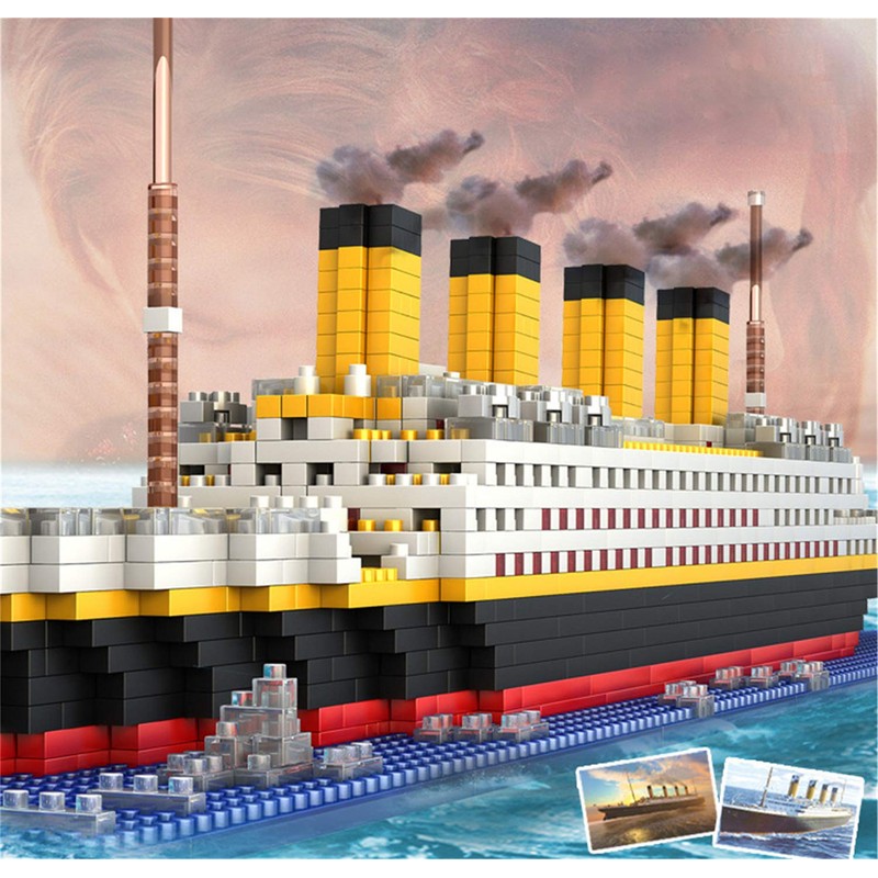 BIDIUTOY Titanic Ship Model Building Block Set, 3D Puzzle Sets